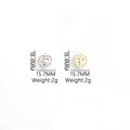 Crystal-Accented White Gold Heart Alloy Charms in 24 Styles view 3