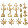 Gold-Tone Nautical Theme Metal Charms with 5 Listed Options view 1