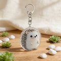 Flat Acrylic Hedgehog Keychain With Swivel Snap Hook view 3