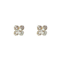 CZ Pavé Bow Butterfly Heart Flower Teardrop Stud Earrings view 5
