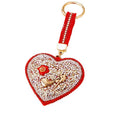 Jeweled Heart Keychains in High Heel Lipstick and Gradient Styles view 5