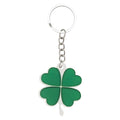 Green Acrylic Four Leaf Clover Keychain Lucky Charm view 5