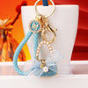 Sky-Blue-Fortune Blue-Chiffon-Handbag