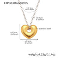 Open Heart Necklace and Hoop Earring Collection in Mixed Metal Finishes view 6