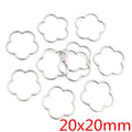 Open Flower Outline Charms in Three Sizes and Mixed Packs view 10
