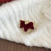 Red Rocking Brooch