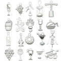 Gold-Tone Wine Theme Metal Charms with 26 Listed Options view 10
