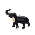 Black Enamel Elephant Brooch Decorative Metal Pin For Jackets And Lapels view 5