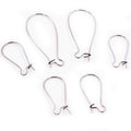 Long Loop Stainless Steel Ear Wires in Three Sizes view 2