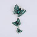 Three Butterfly Vine Brooch Decorative Metal Pin For Jackets And Lapels view 7