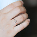 Gold Crossed Band Clear Center Stone Ring Metal Alloy view 4