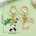 Panda Charm Keychains Featuring White Panda Across 45 Pictured Variations view 6
