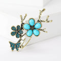 Butterfly Branch Brooch In 2 Styles With Polished Metal Details view 6