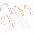 Long V Shaped Earring Hook Wires in Mixed Metal Finishes view 1