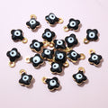 Colorful Enamel Flower Eye Charms in Nine Pictured Options view 11