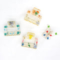 Transparent Resin Pressed Flower and Butterfly Mini Hair Claw Clips view 2