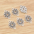 Ornate Double Loop Jewelry Connectors in Three Finishes view 3