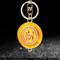 Crystal Round Fortune Plaque Keychains in Five Colors plus Assorted view 9
