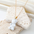 Gold Tone Gummy Bear Pendant Necklaces in Six Candy Colors view 9