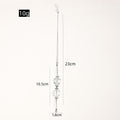 Clear Crystal Bead Christmas Tree Hanging Ornament Strand view 2