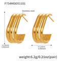 Layered Heart Twist and Ribbed Hoop Earrings in Seventeen Styles view 11