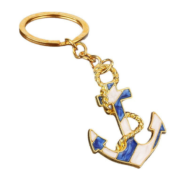 Anchor Metal Keychain for Car Keys and Everyday Use