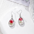 Teardrop Pressed Flower Resin Drop Earrings 13 Styles view 11