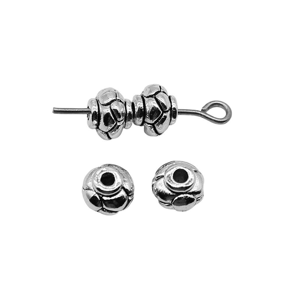 5x6mm 0.5g Zinc Alloy Large Hole Spacer Beads for Bracelet Necklace Jewelry Making Crafts