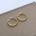 Twisted Multi Band Small Hoop Earrings in Gold and Silver view 7