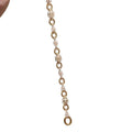Gold Square Zircon Link OT Circle Station Chain Bracelet view 5