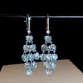 Pastel Faceted Heart Cascade Drop Leverback Earrings view 6