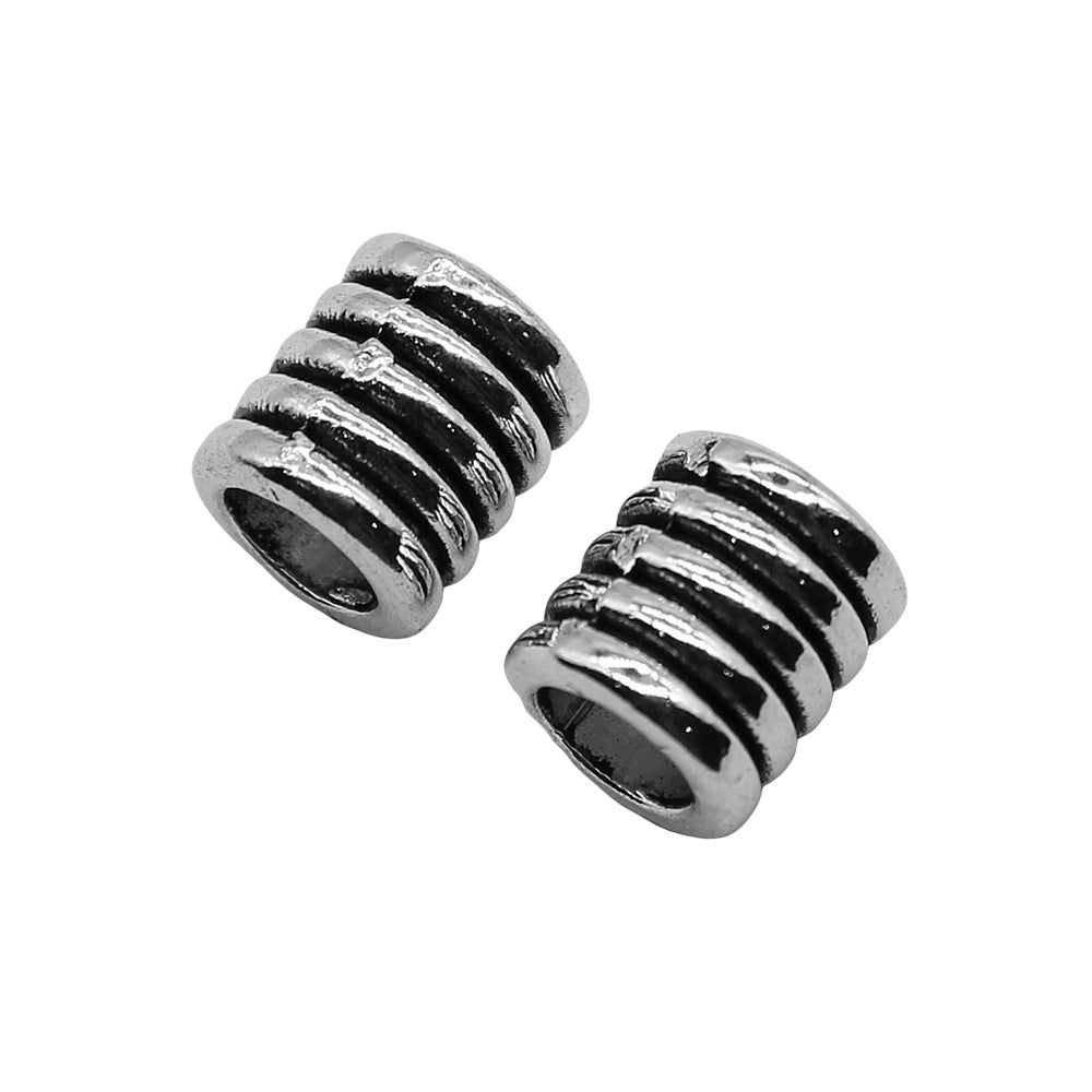 7x7x8mm 1.1g Multicolor Zinc Alloy 5 Ring Large Hole Beads for Bracelet Necklace DIY Making