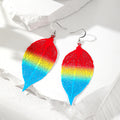 Silver Tone Rainbow Openwork Metal Hook Earrings in Eight Designs view 8