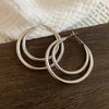 Silver Triple Hoop