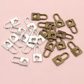 Tiny Heart Keyhole Padlock Charms in Two Antique Finishes view 4
