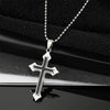 Silver Black Cross