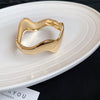 Gold Wave Bangle