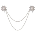 Gold Tone Flower Pearl Look Four Designs Metal Brooch Pin view 6