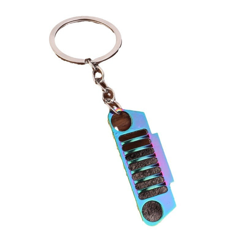 Off-Road Grille Bird Head Zinc Alloy Keychain Car Accessory