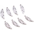Tiny Silver Tone Nature and Celestial Pendant Charms view 4