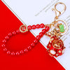 Red-Bead Round-Pouch