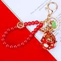 Chinese Fortune Charm Keychain Collection with Red Bead Loops view 9