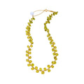 Translucent Green Crystal Bead Necklace with Gold Tone Clasp view 5