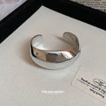 Five Broad Polished Open Cuffs With Smooth Twisted Or Wavy Profiles view 3