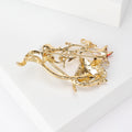 Tropical Fish and Coral Brooch With Pearl and Red Starfish view 3