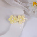 Colorful Translucent Flower Double Bloom Small Hair Clips view 3