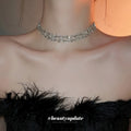 Silver Tone Clear Oval Crystal Bracelet And Necklace Options view 4
