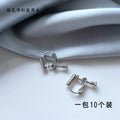 Gold Silver Screw Back Ear Clip Converters Stud Posts view 7