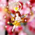 Crystal Flower Fairy Doll Keychains in Two Designs and Nine Options view 12