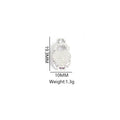 Pastel Cabochon Turtle Charms in Silver Tone, Six Colors view 2